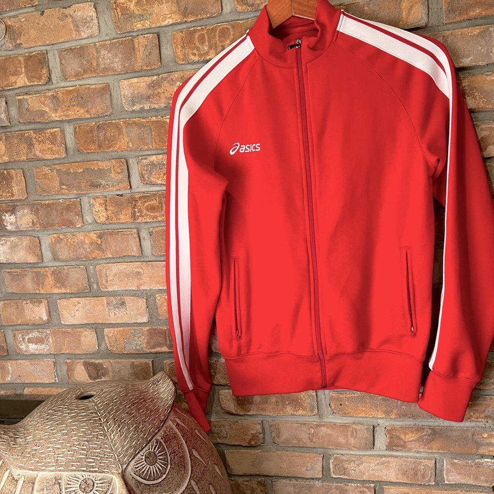 VINTAGE ASICS MEN’S TRACK JACKET, MEN’S SIZE M, ALTHOUGH THIS JACKET IS UNISEX